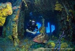Cayman Islands Scuba Diving Holiday. Cayman Brac Dive Centre. Captain Keith Tibbett Wreck.